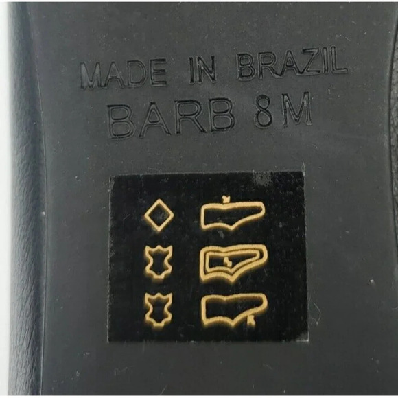 Brighton 'Barb' Black Leather Ballet Flats w/Silver Accent / Charm Size 8M - Picture 10 of 10